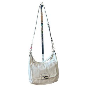 Coach Kristin Ivory White Leather Hobo Purse